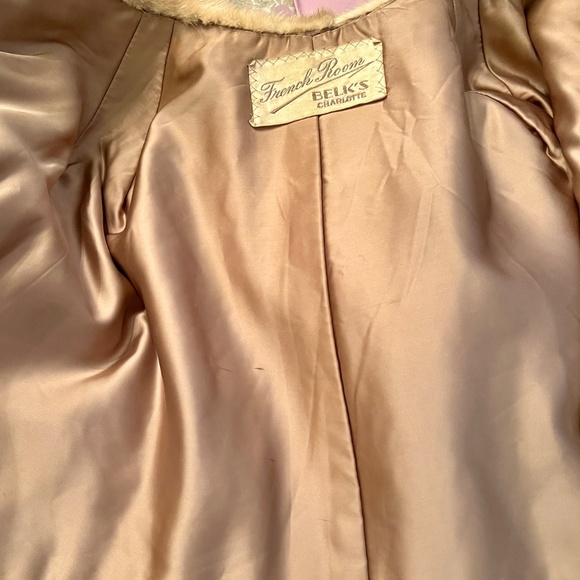 EUC Vintage French Room‎ Blond Mink Fur Stole Jacket Wrap Capelet Topper - Picture 7 of 9